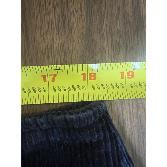 VTG Eddie Bauer Navy Blue Corduroy Skirt Women's 18 Y2K Dark Academia CabinCore - Picture 7 of 10
